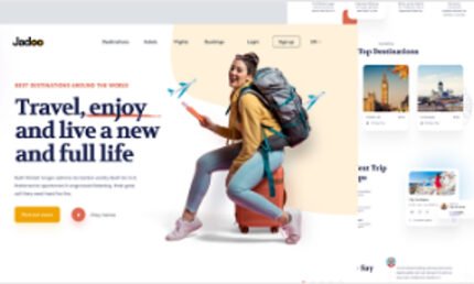 Travel Website Landing Page