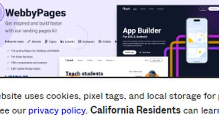 Landing Page Kit - Free 13 Landing Pages Collection for UI UX Design