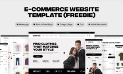 E-commerce Website Template (Freebie)