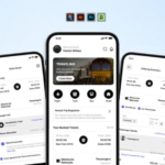 Train ticket booking app UI template kit